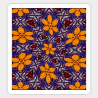 Glass Flower Pattern Sticker